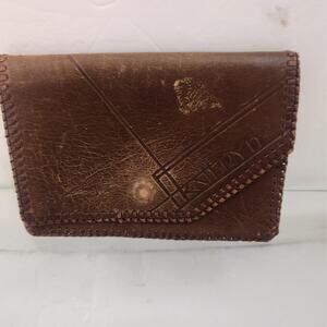 Vintage Leather Envelope wallet by kathryn